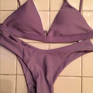 purple bikini